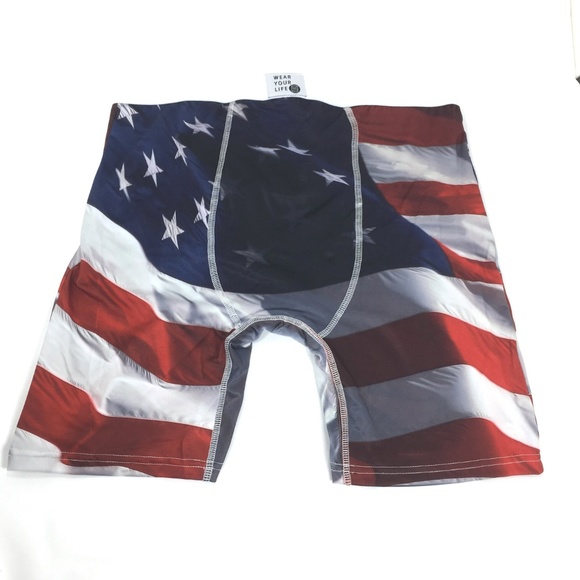 ❌SOLD❌ NEW American Flag Money Boxer Brieft 2 Pc - Picture 3 of 7